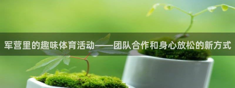 杏宇2登录入口：军营里的趣味体育活动——团队合作和身心放松的新方式
